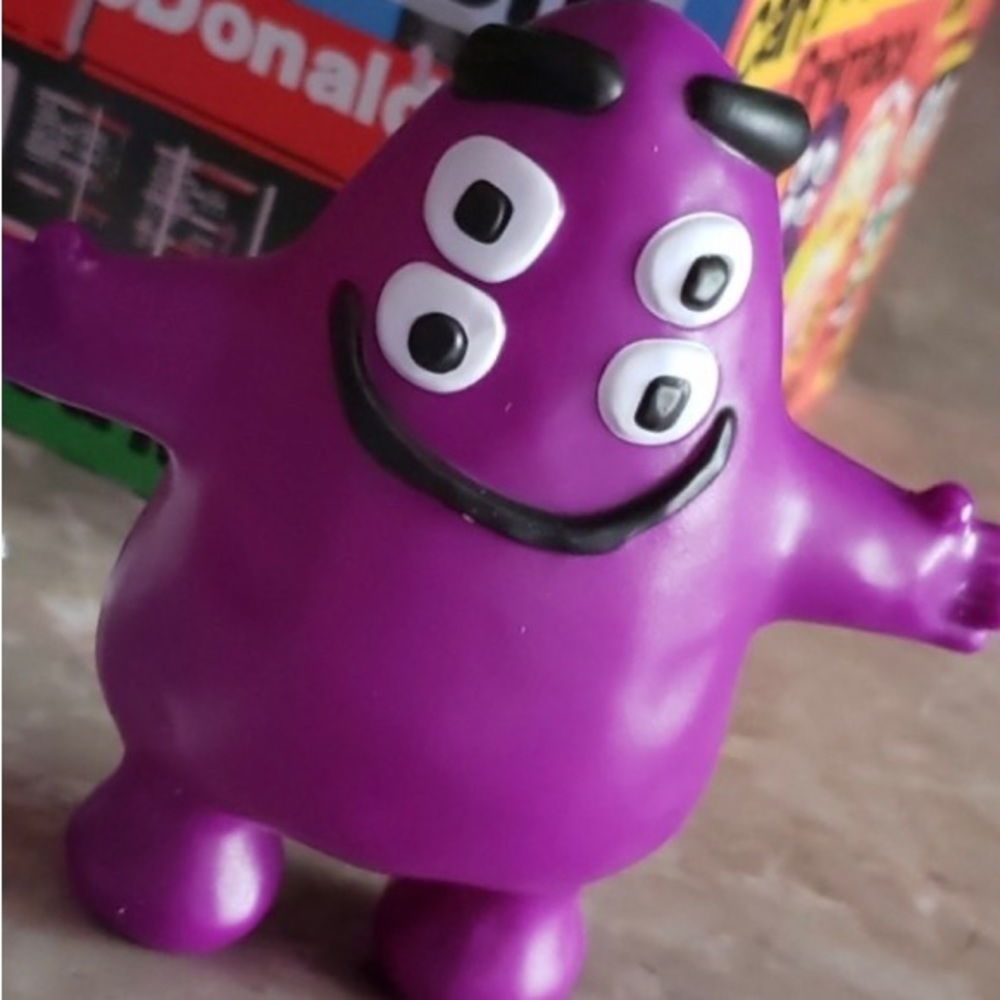 Cactus Plant Flea Market collaboration with McDonalds Grimace toy collectible